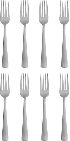 Oneida H083008C ZINC S/8 Dinner Forks (12) Flatware, Stainless Steel, Silver