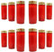 Ebersbacher Kerzenfabrik 4er Pack Grablicht Ölkompolicht Nr. 6 rote Hülle (4 x 3 Stück)