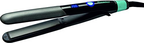 Premier by Bastilipo - Plancha de pelo con placas cerámicas PRO SERIES, 42W, Control temperatura y pantalla digital, función auto apagado