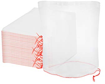 Enpoint Obstschutzbeutel für Obstbäume, 50 Stück, 15,2 x 25,4 cm, Nylon-Netz, Obstbeutel gegen Insekten, Vögel, Eichhörnchen, Gartennetzbeutel, Abdeckung für Pflanzen, Früchte, Blumen