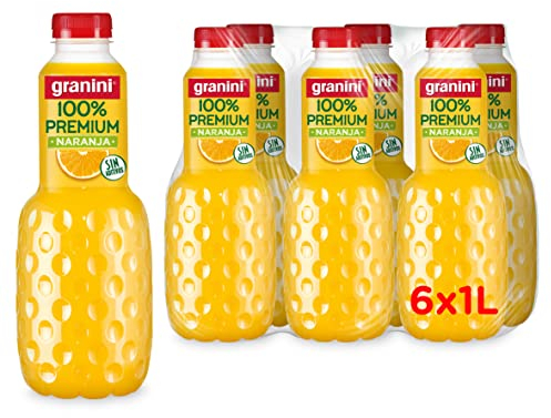 Zumo de Naranja Sin azúcares añadidos Pack 6 x 1L Granini 100% Fruta
