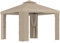 Outsunny Metall-Gartenlaube 3x3m mit Moskitonetz und 2-lagigem Polyesterdach Khaki