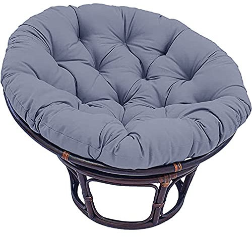 TDHLW Runde Hängende Schaukelstuhlauflage Sitzkissen, Verdicken Schaukel Hängende Egg Chair Sitter Pads, Papasan Stuhlkissen für Indoor Outdoor,Grau,150x150cm