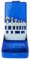 Countersink Drill Bits Set - HSS 90 Degree Counter Sinker Drill Bits Set, Metal Woodworking Chamfering Cutter, HSS Titanium Coated Chamfer Drill Bit 6.3-20.5mm, 6pcs(Blue Iron Box)