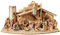 Dolfi Krippe mit Krippenfiguren Leonardo Kollektion 20 Teilig H 8 cm handgeschnitzte Heiligenfigur Holzfigur Holzstatue