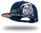 tilgomedal Snapback Chapeaux pour hommes Skull Broderie Réglable Solide Flat Bill Hat Unisexe Casquettes de baseball, Ny F Reaper, L/XL