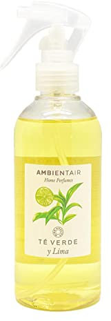 Ambientair Home Perfumes Ambientador Té Verde y Lima - Difusor en Spray para Casa, Salón, Dormitorio o Baños