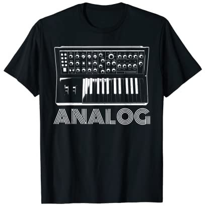 Sintetizzatore analogico Tastiera musicale Synth Maglietta
