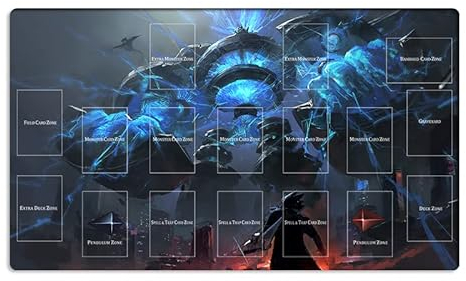 Mlikemat Neue Playmat ZD039-910-A Spielmatte Katze Hai & Gigantischer Splight TCG CCG Sammelkartenspiel Matte + Gratis Tasche