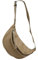 SH Leder echt Leder Damen Unisex Brusttasche für Festival Reise mittelgross Hüfttasche Crossbody Bag Frauen Ledertasche 37x21cm Fania G697 (Helltaupe)