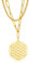 TEAMER Collier Pendentif Fleur de Vie en Acier Inoxydable Plaqué Or Chaîne Bijoux Accessoires Géométrie Amulette Bijoux, Dimensioni ciondolo: 37,46 x 40,38 mm, Acier inoxydable, Sans objet