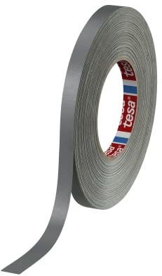 tesa band 4651 Premium leistungsstarkes Gewebeband versch. Breiten und Farben (50 m x 9 mm, grau)