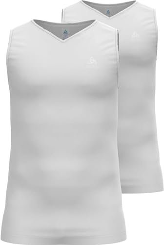 Odlo Herren Active Everyday 2pack Funktionsunterwäsche Tanktop, Weiß, L EU