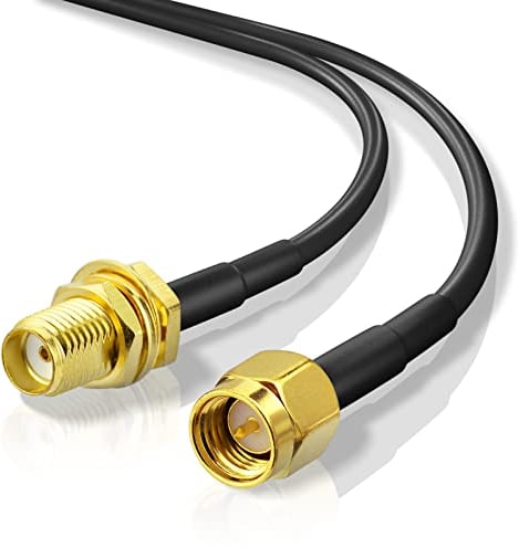 Superbat Cavo Prolunga SMA RG174 5m Cavo Prolunga Antenna 4G WIFI Maschio a Femmina per 4G LTE, Router, Antenna WIFI/GPS/GSM, Modem 5G, Radioamatore, SDR, ecc(1 pezzo)