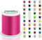 Madeira Polyneon 40 Original | 1.000 m Spule | Stickgarn für Stickmaschine | Maschinenstickgarn | Garn zum Sticken | Stickset (1990 Hot Pink)