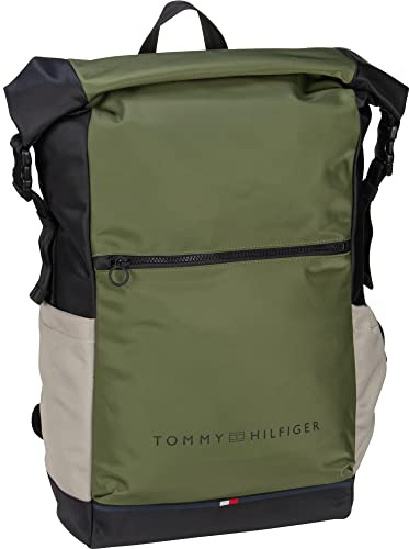 Tommy Hilfiger TH Urban Essential Rolltop Backpack Mentor Green