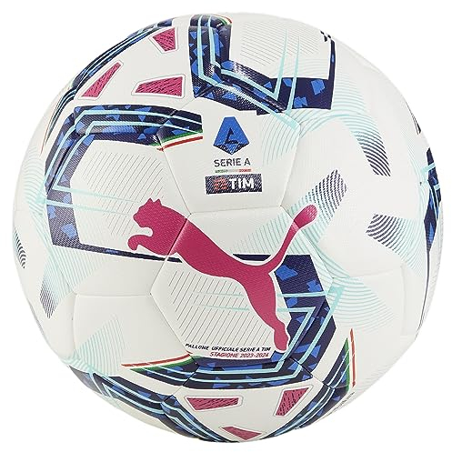 PUMA Orbita Serie A HYB Soccer Ball, White, 5