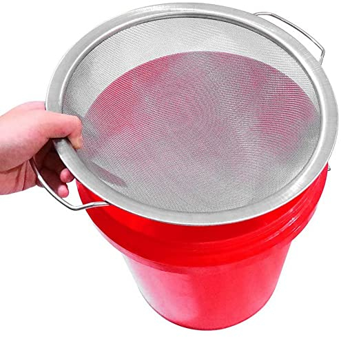 Dciustfhe Paint Strainer Mesh Stainless Steel Paint Emulsion Honey Funnel Filter Cover Filter Tool Product 60-Mesh 11.4Inch Width