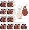 BTSKY Lot de 50 porte-clés en cuir synthétique 5 couleurs pour loisirs créatifs, gravure laser, travail du cuir vierge