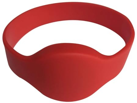 5 Armbänder, EM4100 125 kHz RFID intelligente Zugangskontrolle Armband (rot)