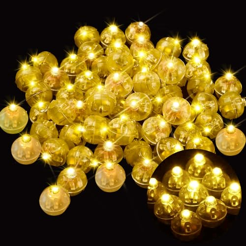 YeahBoom 120 Stück LED Ballons Lichter,Mini Bunt Led Ballonlichter,Runde LED Ballons Lichter,Runde Party Licht,Flash Buntes Licht,für Geburtstag Hochzeit Halloween Weihnachten Dekoration