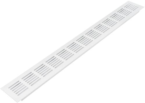 Vent Systems Grille de ventilation en aluminium 50,8 x 6,1 cm Blanc 500 x 60 mm