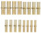 DMJJSD Schlauchverbinder Adapter, 16 Stück Schlauchverbinder Set, Schlauchverbinder 6mm/8mm/10mm/12mm, Schlauchverbinder Schlauch, Verbindungsstück Messing für Kraftstoff Wasser Gasöl Fittings