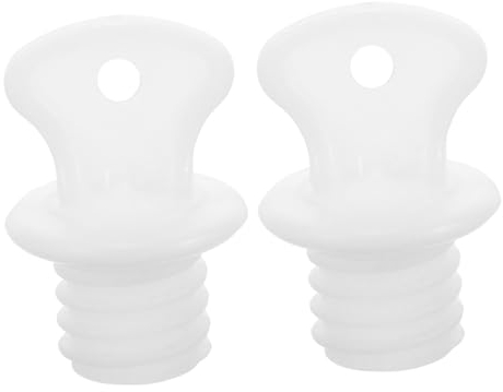 FRCOLOR Hot Water Bottle Stopper Lid for Hot Water Bag Plug for Hot Water Bottles Small Hot Bag Stopper Bag Sealing Rubber Seal Cap Water Bottle White