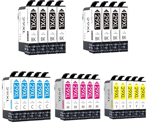 Cartridgeify 23er-Pack 29XL Druckerpatronen Kompatibel mit Epson 29 XL Patronen Value Pack Multipack, für Expression Home XP-332 XP-342 XP-352 XP-235 XP-245 XP-255 XP-335 XP-345 XP-355 XP-432