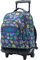 TOTTO - Mochila Escolar con Ruedas, Modelo Renglones, Capacidad 26,21 Litros, Bolsillo para PC 14 y Bolsillo para Botella, Correas en S para Mayor Comodidad, Resistente, Estampado Tello