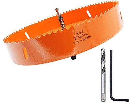 LAIWEI Lochsäge 200mm zum Bohren von Löchern in Holz, Gipskarton, PVC, etc. Scharfes und langlebiges Bohrwerkzeug