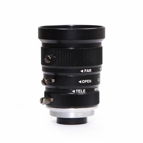MOKOSE 5-12mm CCTV Camera Lens 6MP Pixels 1/1.8 Zoom C-Mount Industrial Camera Manual Lens Low Distortion