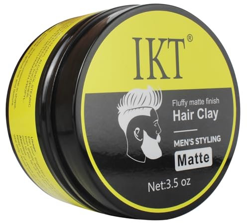 VOLLUCK Hair Clay, Natural Matt Clay with a Matt Finish, Long-lasting Hair Paste Men for All Hairstyles 100 g