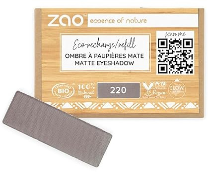 Zao Refill rectangle Eye shadow 220 Taupe grey