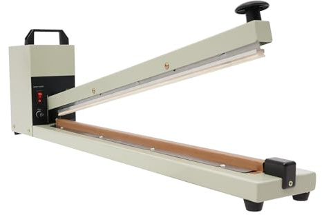 Heißsiegelmaschine 750W, Heißluft-Versiegelungsgerät, Impuls Schweißgerät, Folienschweißgerät für Beutel, Dichtungsgröße 600x3mm, Handdruckende Verpackungsgerät für Thermoplastischen Kunststofffolien