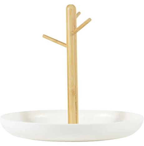 Healvian Vassoio Portachiavi in Organizer Tavolo con Supporto per e Svuotatasche Decorativo Base Stabile e Design Salvaspazio per e Camera