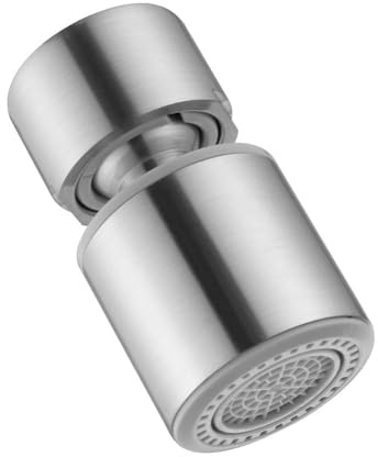 ONECE Wasserhahn Luftsprudler Matt, Ersatz-Brausekopf für Küchenarmaturen | Wasserhahn Aufsatz mit 2 Strahlarten und Drehbar | Strahlregler M22