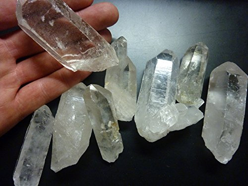Gapatec Bergkristall-Spitzen Natürliche Kristallspitzen 4-8cm Sehr selten, für Sammler, verwendbar als Wassersteine, für Cloudbuster, als Brunnensteine, zum Schmuck-Basteln, oder Deko. Natürlich!