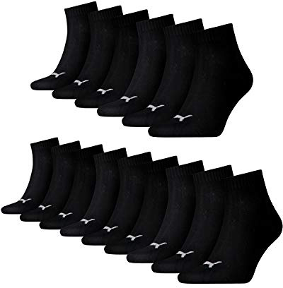 PUMA unisex Quarter Sportsocken Kurzsocken Socken 15 Paar