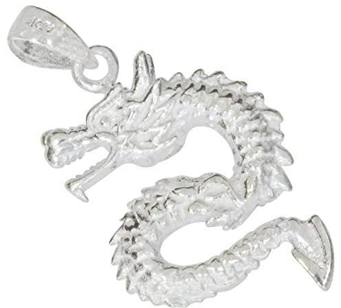 Chinois Dragon petit Pendentif en Argent 925