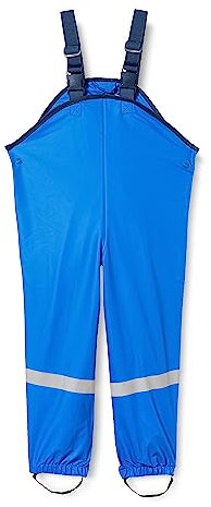 Playshoes Matschhose Regenlatzhose Ungefüttert Unisex Kinder Wind- und wasserdichte Regenhose Regenbekleidung, blau, 80