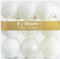 KI Store White Christmas Baubles 80mm Plastic Hanging Ornaments 18pcs Shatterproof Balls for Xmas Tree Decorations