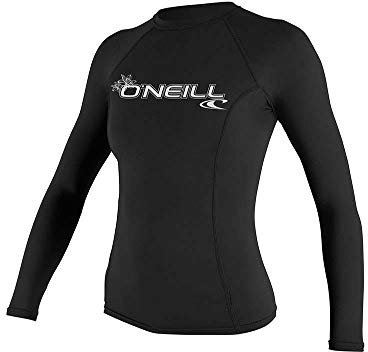 O'Neill Damen Women's Basic Skins UV-Shirt Sun Shirt Rash Vest Long Sleeve, Black, XXL