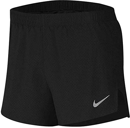 Nike DF Fast 4In Shorts Homme, Black/Reflective Silv, S