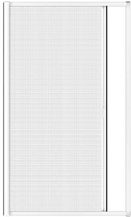 Nematek Alu Insektenschutz Schiebetür Rollo - Mückenschutz Fliegengitter Tür Rollo - Insektenschutzrollo für Balkontür/Terrassentür - Insektenschutztüren