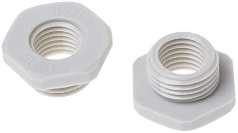 RS PRO Kabelverschraubungsadapter Typ Reduzierstück M12 M16 Nylon 66 Grau M16 → M12, Packung a 10 Stück