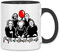 wowshirt Tasse Serienmörder Clown Halloween Horror Film Jason Freitag der 13 Gruselig, Farbe:White - Black
