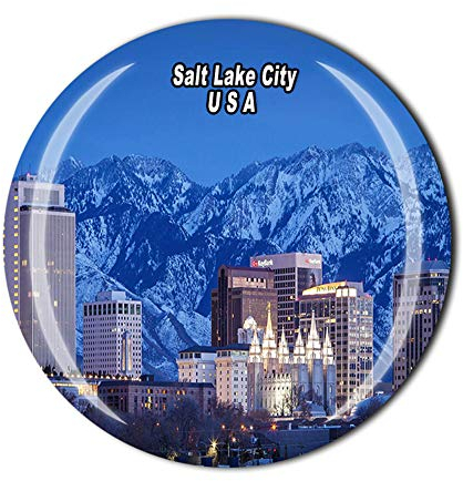 Salt Lake City Utah USA Amerika Kühlschrankmagnet Souvenir Geschenk Kristall Magnetsticker Kollektion