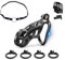 ZWFUN Cobra Keuschheitskäfig Herren Sex toys Keuschheit Käfig Gerät Kit Cock Ring Penis Käfige Cockcage SM Bondage Gürtel Chastity Cage Männer CB Schloss Sex Spielzeug für die Männer Extrem (L-4 Ring)