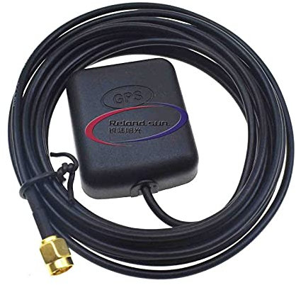 Antenne GPS active étanche avec connecteur SMA mâle 2,7–5 V CC pour véhicule, camion, camping-car, bateau, système de navigation GPS, localisateur de traceur GPS, unité stéréo de voiture (3 m)